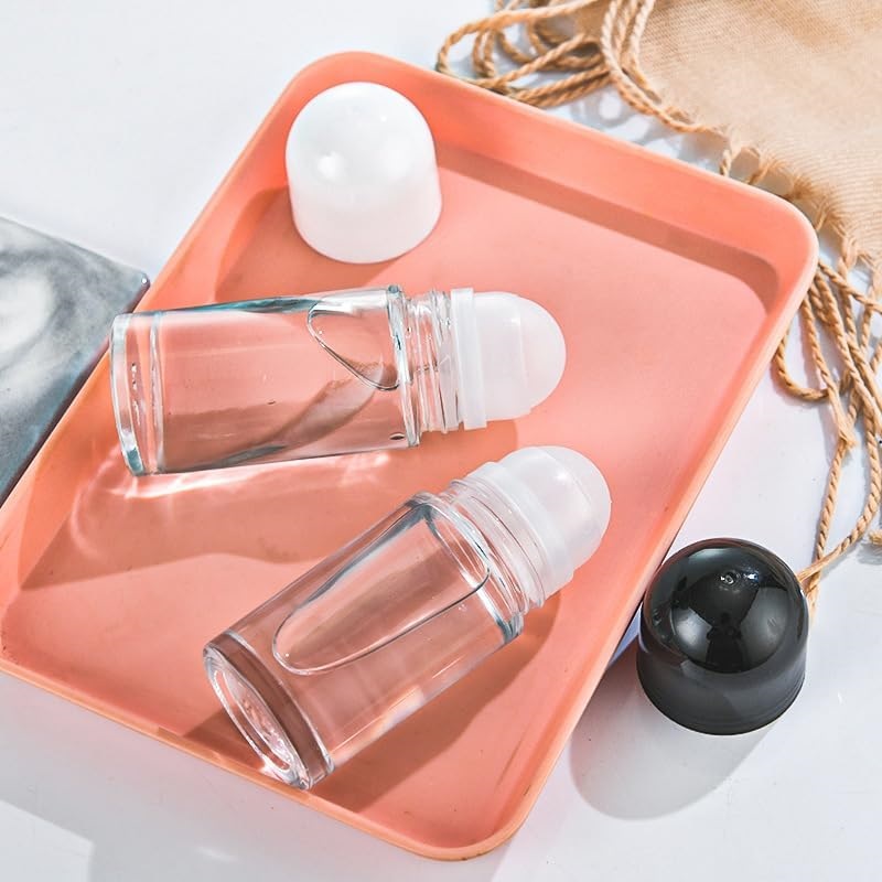 Attar Oil Roll On - 30/50ml Gruba szklana butelka rolkowa Pusta