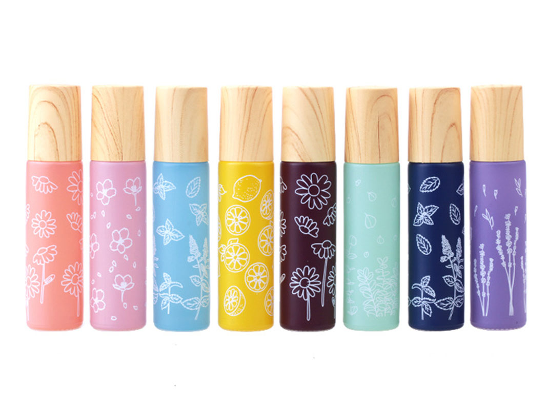 Attar Oil Roll On - 8X10ML Macaron kwiat szklany olejek eteryczny