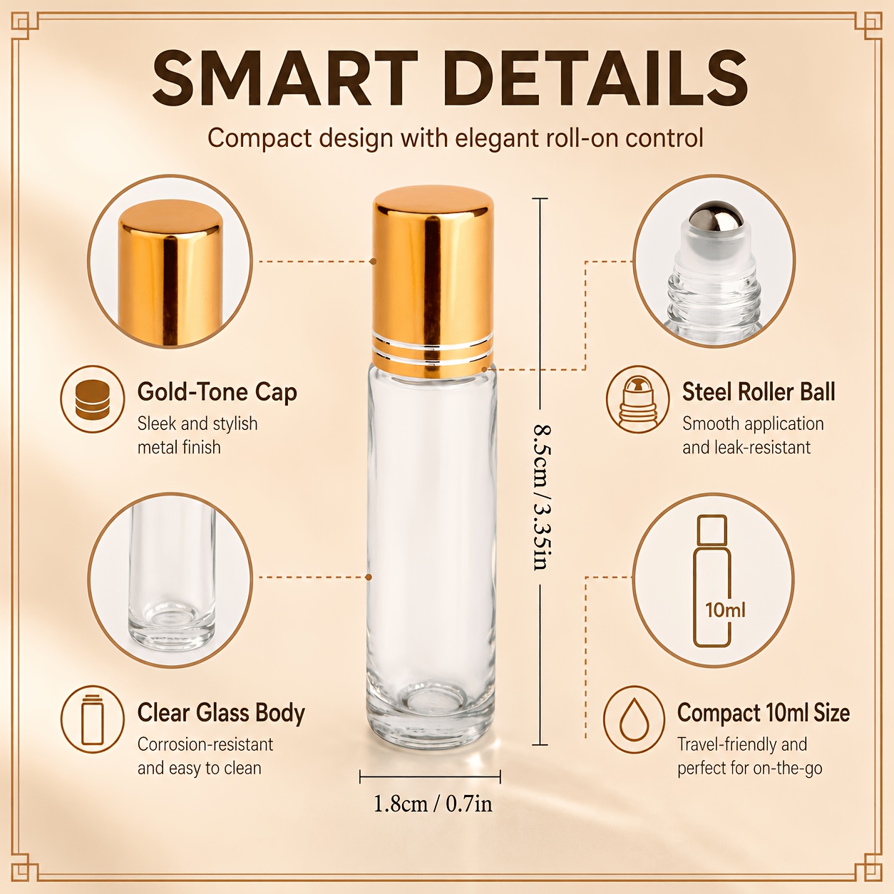 7/14 szt. Szklana butelka roll – Attar Oil Roll On recenzja i cena